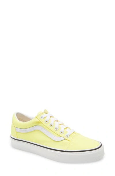 Vans Neon Old Skool Sneakers In Yellow In Lemon Tonic/ True White