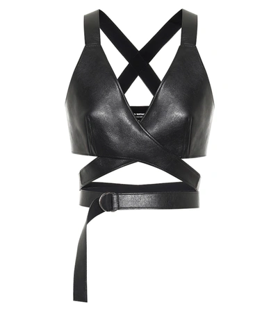 Junya Watanabe Faux Leather Corset In Black