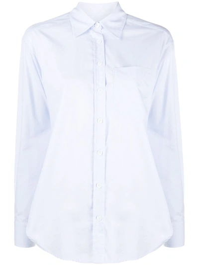 Zadig & Voltaire Tais Cut-out Back Shirt In Blue