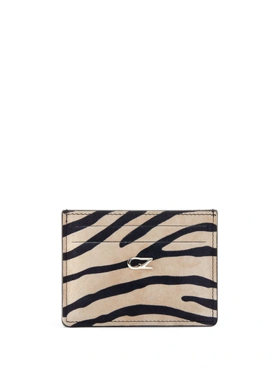 GIUSEPPE ZANOTTI MIKI ZEBRA-PRINT CARDHOLDER 