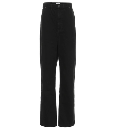 Balenciaga High-rise Straight Jeans In Black