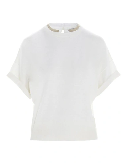 Brunello Cucinelli Women's White T-shirt