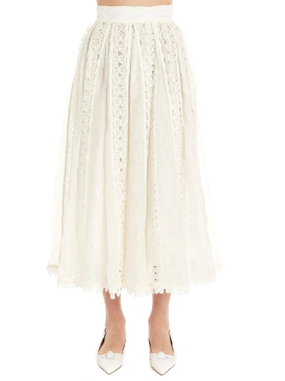 Zimmermann Women's White Skirt