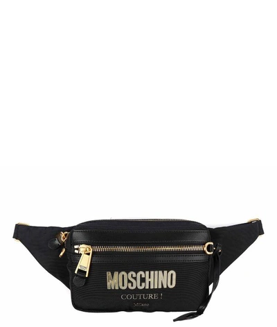 Moschino Women's Black Synthetic Fibers Belt Bag
