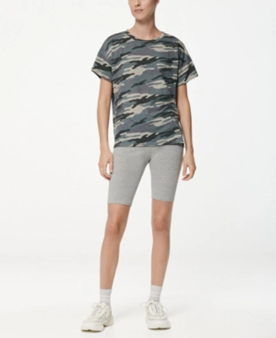 Marc New York Performance Women's Printed Boxy Tee In Olive Camo