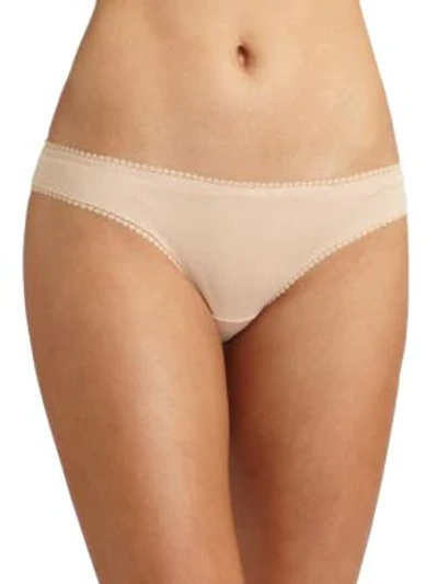 On Gossamer Cabana Cotton Bikini Briefs In Champagne