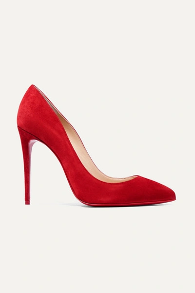 Christian Louboutin Pigalle Follies 100 Suede Pumps In Red