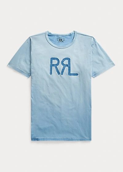 Double Rl Logo Cotton Jersey T-shirt In Surplus Blue