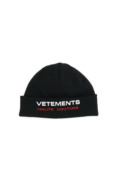 Vetements Haute Couture Beanie In Black,white,red | ModeSens