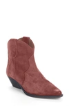 Isabel Marant Dewina Western Boot In Burgundy