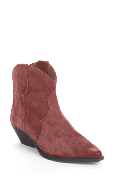 Isabel Marant Dewina Western Boot In Burgundy