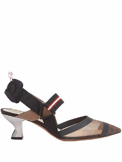 Fendi Women's Brown Polyamide Heels