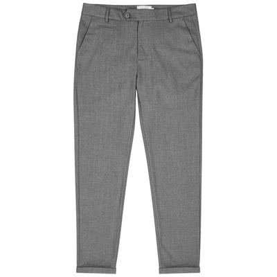 Les Deux Como Grey Herringbone Trousers