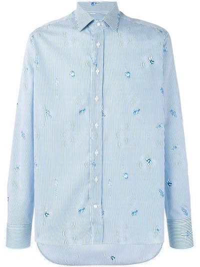 Etro Tiny Fish Print Shirt