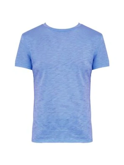 Theory Tiny Tee Organic Cotton Crewneck In Pale Periwinkle