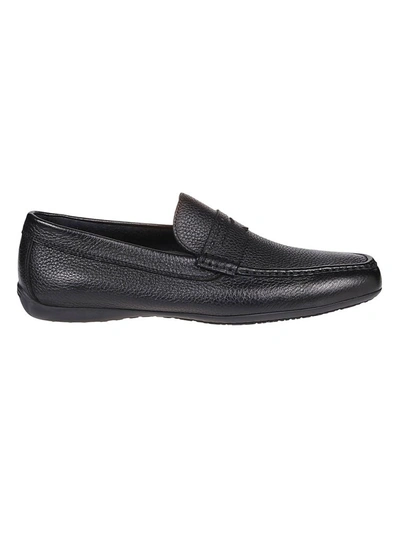 Moreschi Black Leather Loafer