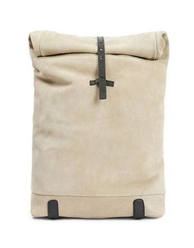 Topman Premium Suede Backpack In Stone
