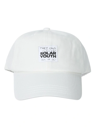 Raf Simons Solar Youth Cap In White