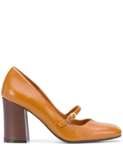 Chie Mihara Rabel Strapped Pumps In Brown