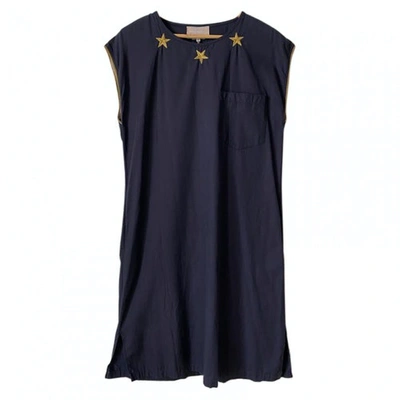 Pre-owned Jc De Castelbajac Mid-length Dress In Navy