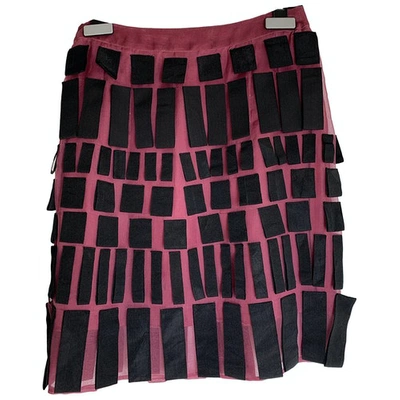 Pre-owned Christopher Kane Silk Mini Skirt In Multicolour