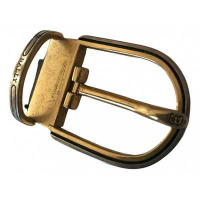 Pre-owned Bally Belt In Gold