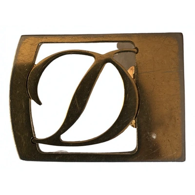 Pre-owned St Dupont Gold Metal Belt