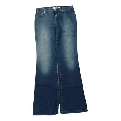 Pre-owned Moschino Cheap And Chic Straight Pants In Blue
