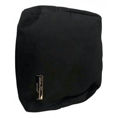 Pre-owned Ferragamo Clutch Bag In Black