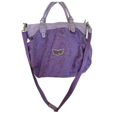 Pre-owned Lancaster Purple Cotton Handbag