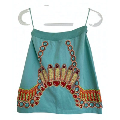 Pre-owned Manish Arora Mid-length Skirt In Green