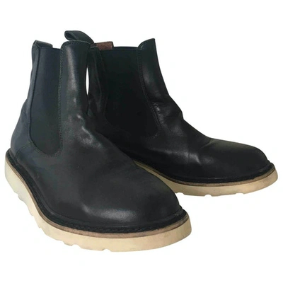 Pre-owned Diemme Leather Boots In Black