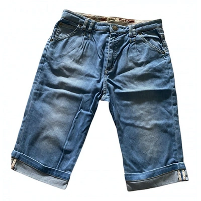 Pre-owned Burberry Short Pants In Blue