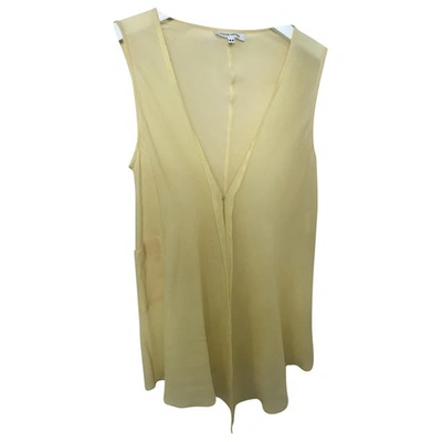 Pre-owned Costume National Silk Vest In Yellow