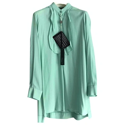 Pre-owned Nomadic State Of Mind Silk Blouse In Green