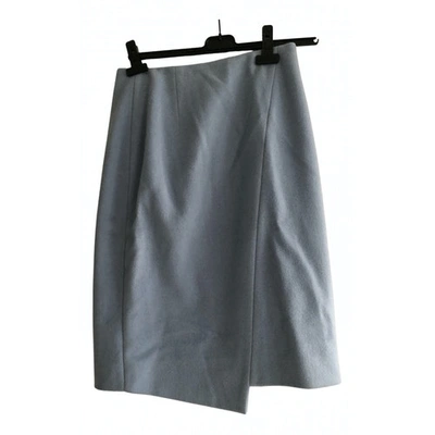 Pre-owned Paule Ka Wool Mid-length Skirt In Blue