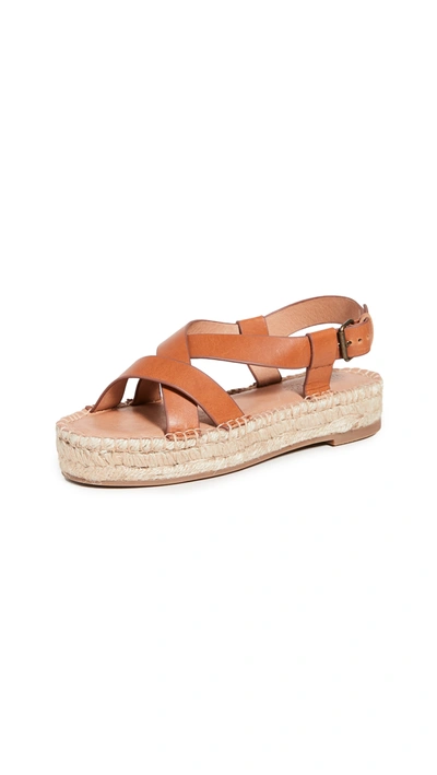 Madewell The Malia Espadrille Sandals In Burnished Caramel