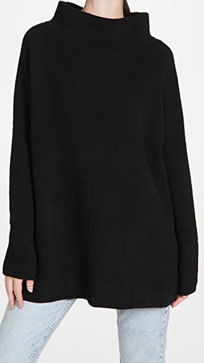Free People Ottoman Slouchy Sweater In Black