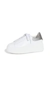 Ash Women's Moby Low Top Platform Sneakers In White