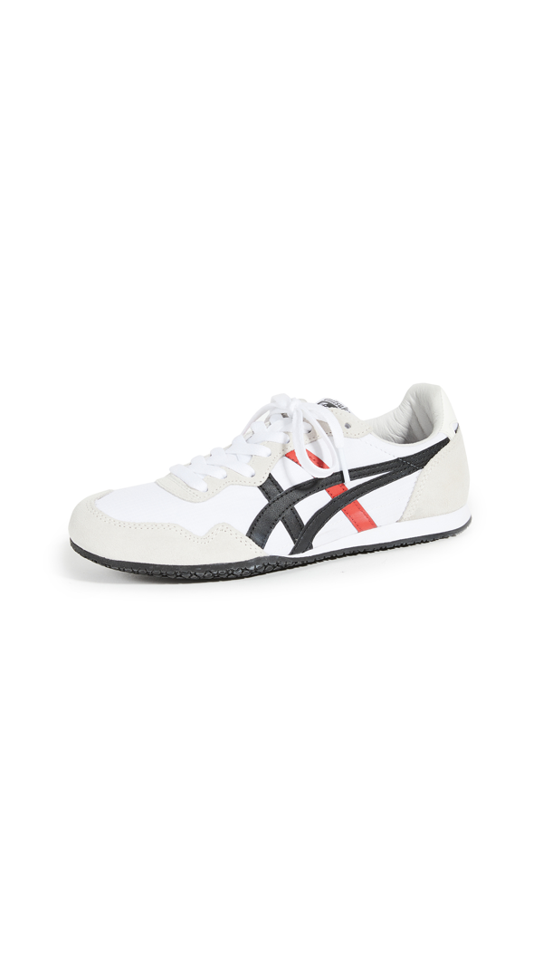 Onitsuka Tiger Serrano Sneakers In White Black Modesens