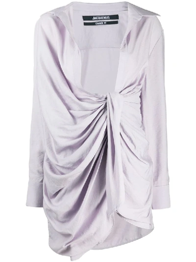 Jacquemus 'la Dressing Gown Bahia' Hemdkleid In Purple