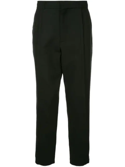 Ann Demeulemeester Tailored Tapered Trousers In Black