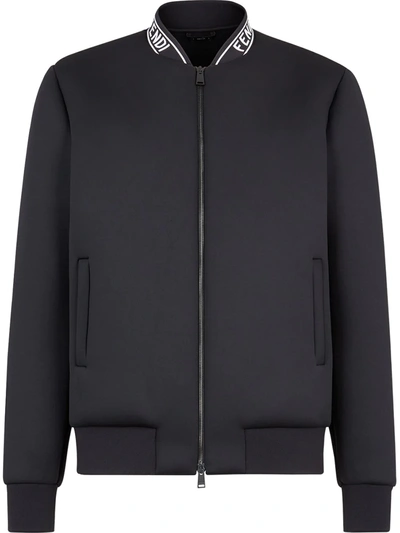 Fendi logo bomber jacket deals
