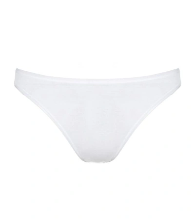 Hanro Cotton Seamless Mini Brief In White