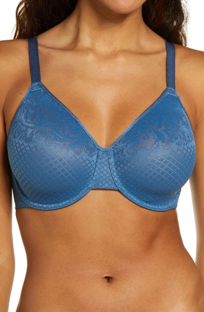 Wacoal Visual Effects Minimizer Bra 857210, Up To H Cup In Ensign Blue
