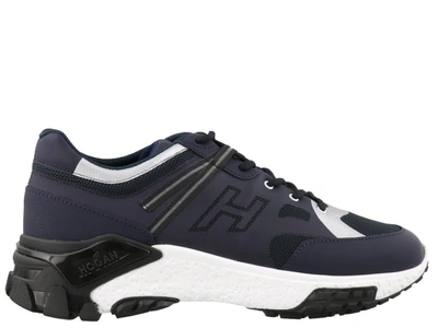 Hogan H477 Urban Trek Sneakers In Dark Blue