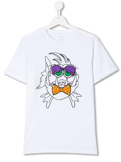 Stella Mccartney Teen Detachable Badges Print T-shirt In White