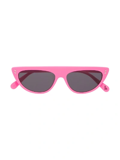 Stella Mccartney Kids' Flat-brow Sunglasses In Pink