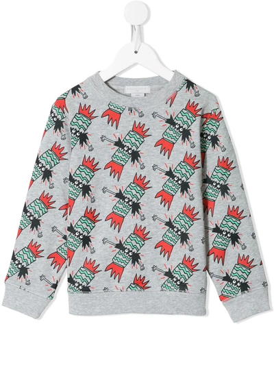 Stella Mccartney Christmas Sweets Sweatshirt In Grey
