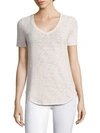 Atm Anthony Thomas Melillo Cotton Slub Scoopneck Tee In English Rose